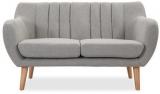 Durian Jason Two Seater Sofa In Chromium Grey