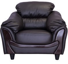 Durian Lakewood Grand Single Seater Sofa In Black Colour