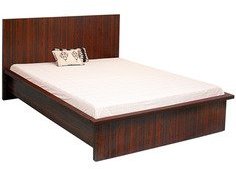 Durian Lily Queen Size Bed In Naina Rose Finish