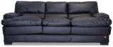 Durian Madison Three Seater Sofa In Eerie Black Colour