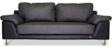 Durian Mesa Three Seater Sofa In Smoke Grey & Eerie Black Colour