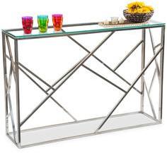 Durian Oscar Console Table with Clear Glass