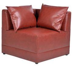 Durian Philippe Corner Sofa In Two Tone Burgundy Colour