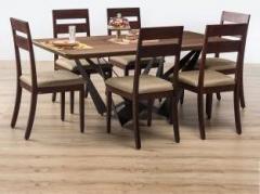 Durian PINCER Engineered Wood 6 Seater Dining Table