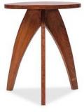 Durian Polka Side Table In Teak Finish