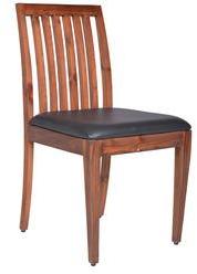 Durian Regal Dining Chair In Smoke Black Colour