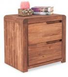 Durian Roman Bedside Table In Brown Colour