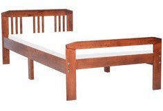 Durian Single Bed In Rose Wood