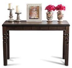 Durian Thames Console Table In Brown Colour