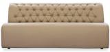 Durian Three Seater Sofa With Tufted Back In Muslin Beige Colour