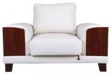 Durian Tucson One Seater Sofa In White Colour