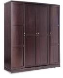 Durian Vienna Four Door Wardrobe In Brown Colour