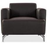 Durian Windsor One Seater Sofa In Dark Brown Colour