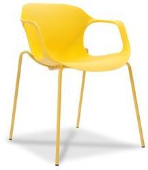 Durian Zane Stackable Chair In Yellow Colour