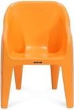 Eduway Baby Plastic Orange Chair Modern And Comfortable With Backrest For Study | Play | Desk | Kids With Arms For Home/School/Dining For 2 To 6 Years Age Plastic Chair