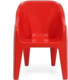 Eduway Baby Plastic Red Chair Modern And Comfortable With Backrest For Study | Play | Desk | Kids With Arms For Home/School/Dining For 2 To 6 Years Age Plastic Chair