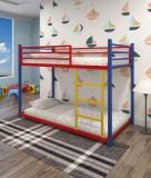 Egaas |Trio Bunk Bed For Junior/Adult, Sturdy Guard Rail &Ladder, Noise Free Metal Bunk Bed