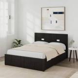 Eltop Double Bed With Storage Engineered Wood King Hydraulic, Engineered Wood Queen Box Bed