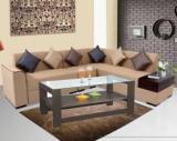 Eltop Wooden Furniture Center/Tea Table With Glass Engineered Wood Coffee Table