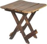 Estival Craft Foldable Handcrafted Wooden Table for Living Room|12*12*12 Inch Engineered Wood Bedside Table