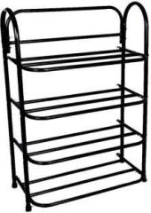 Euroqon Heavy Duty Multipurpose 4 Tiers Metal Open Book Shelf