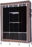 Evana Big Black Plaid 02Q Carbon Steel Collapsible Wardrobe