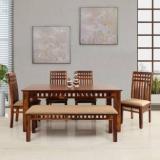 Evok Alston Solid Wood 6 Seater Dining Set