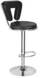 Exclusive Furniture Bar Stool With V Shaped Back In Black Colour