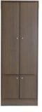 Exclusive Furniture Eiffel Two Wardrobe In Wenge Finish