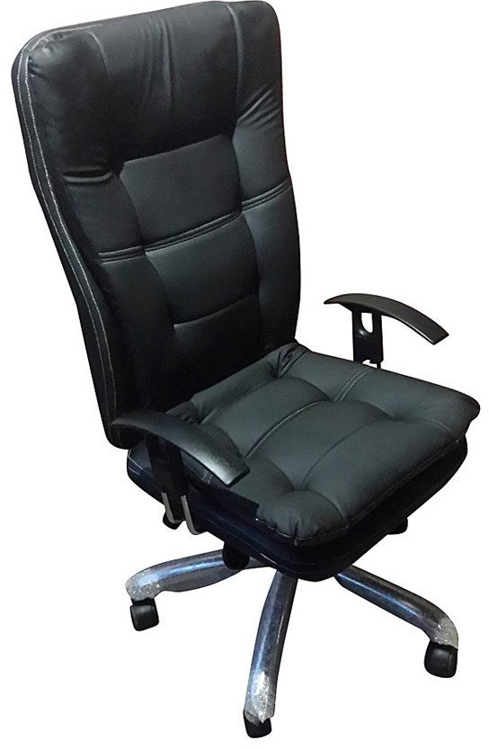 Exclusive Furniture Executive Chair with Black Leatherette Upholstery