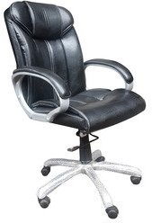 Exclusive Furniture Executive Leatherette Office Chair In Black Colour