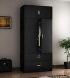 Exclusive Furniture Olala Two Wardrobe In Black Texture Finish