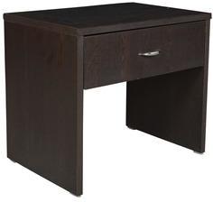 Exclusive Furniture Pi Shape Bedside Table In Wenge Finish