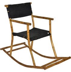 ExclusiveLane Bamboo Kids Rocking Chair In Black Colour