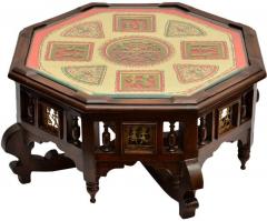 ExclusiveLane Dhokra and Warli Octagonal Center Table