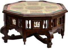 ExclusiveLane Teak Wood Coffee & Centre Table In Walnut Finish