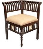 ExclusiveLane Teak Wood Living Room Chair In Walnut Finish