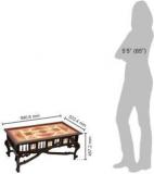 Exclusivelane Teak Wood Solid Wood Coffee Table