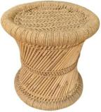 Extend Creation Handmade And Natural Bamboo Mudda Stool With Beige 12 X 12 Inch Outdoor & Cafeteria Stool