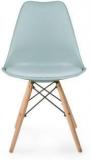 Finch Fox Eames Replica Nordan Iconic Chair In Grey Colour Plastic Dining Chair