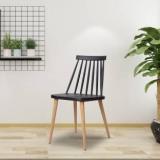 Finch Fox Scandinavian Stylish Modern Furniture Plastic Chairs Black Color Plastic Dining Chair