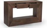 Fine Kraft Inc Perennial Charm Solid Wood Rectangle Console Table for Living Room Solid Wood Console Table