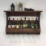 Flatu Art Wooden Bottle Rack