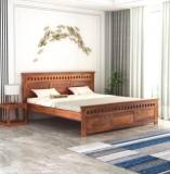 Flipkart Perfect Homes A Solid Wooden Bed Without Storage Double Bed Furniture for Bedroom Solid Wood Queen Bed