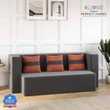 Flipkart Perfect Homes Bliss Velvet Fabric 3 Seater Double Foam Fold Out Sofa Cum Bed