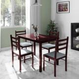 Flipkart Perfect Homes Capri Solid Wood 4 Seater Dining Set