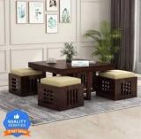 Flipkart Perfect Homes Pure Sheesham Wood Coffee Table Set Solid Wood Coffee Table