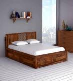 Flipkart Perfect Homes PureWood Sheesham King Box Bed