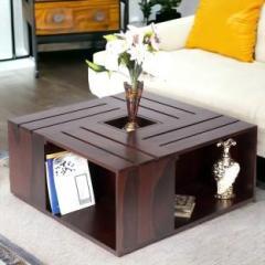 Flipkart Perfect Homes Rosewood Solid Wood Coffee Table