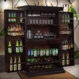 Flipkart Perfect Homes Sheesham Wood Stylish Bar Cabinet With Wine Glass Storage For Home And Bar Solid Wood Bar Cabinet